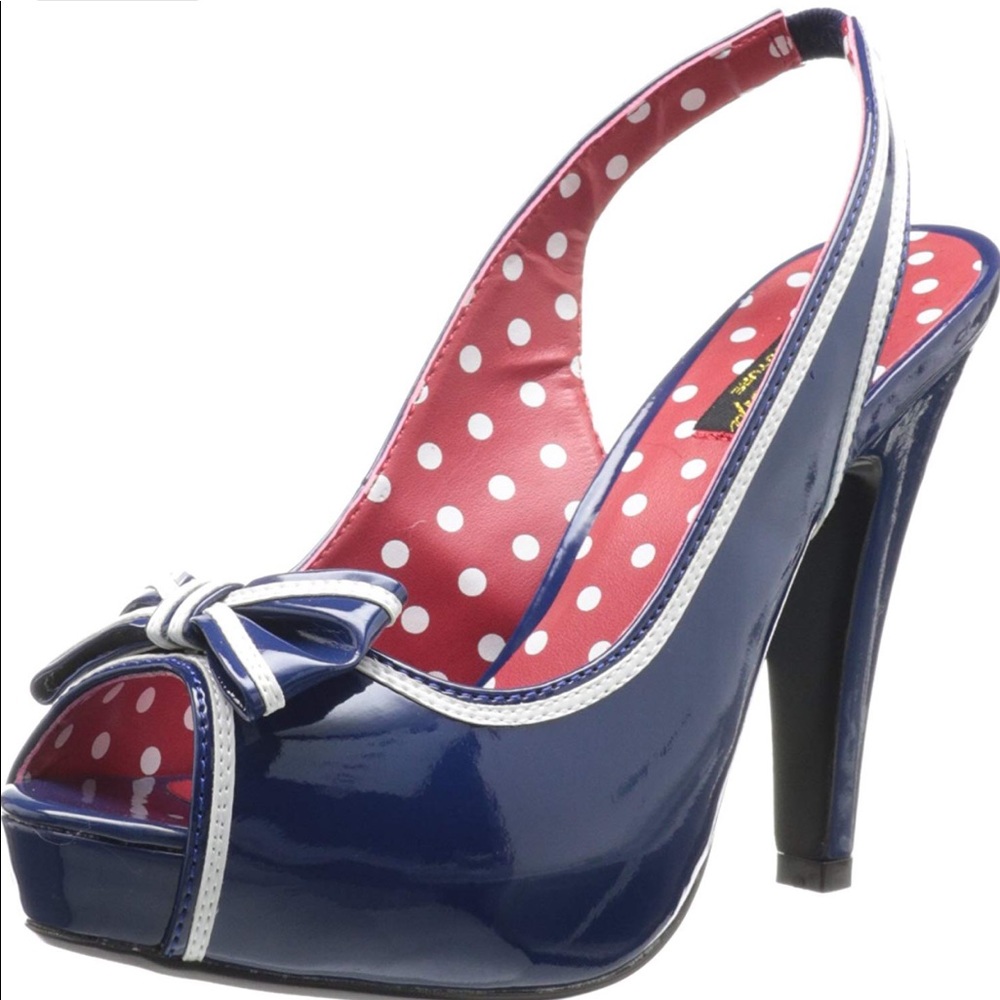Pinup Couture Sling Back Heels 👠